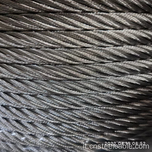 7x7 dia.10 mm di corda in acciaio inossidabile